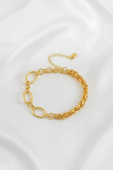 18K Vergoldetes Armband Damen – Elegante Gliederkette aus Edelstahl | Zeitloser Luxus-Schmuck von LOÉAR