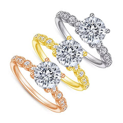 Gold-Solitärring | Solitärring zur Hochzeit | LOÉAR