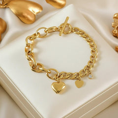 Armbänder mit Herzanhängern | Charm Heart Bracelet | LOÉAR