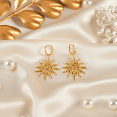 Sonnen-Tropfenohrringe | Ohrringe mit Sonnendesign | LOÉAR