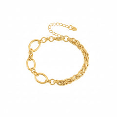 18K Vergoldetes Armband Damen – Elegante Gliederkette aus Edelstahl | Zeitloser Luxus-Schmuck von LOÉAR