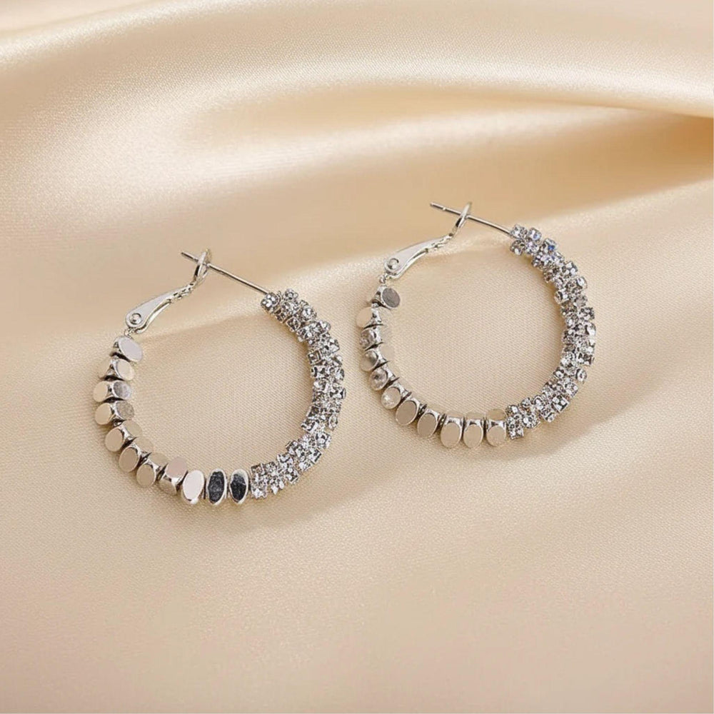 Silberne Kristall-Creolen – Silberne Creolen | LOÉAR