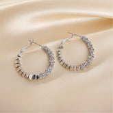 Silberne Kristall-Creolen – Silberne Creolen | LOÉAR