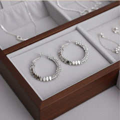 Silberne Kristall-Creolen – Silberne Creolen | LOÉAR