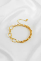 18K Vergoldetes Armband Damen – Elegante Gliederkette aus Edelstahl | Zeitloser Luxus-Schmuck von LOÉAR