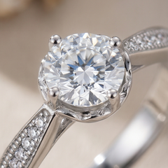 Damen Ring mit großem Stein klassisch
