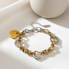 Herz-Link-Armband | Heart Link Bracelet | LOÉAR