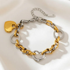 Herz-Link-Armband | Heart Link Bracelet | LOÉAR
