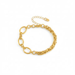 18K Vergoldetes Armband Damen – Elegante Gliederkette aus Edelstahl | Zeitloser Luxus-Schmuck von LOÉAR