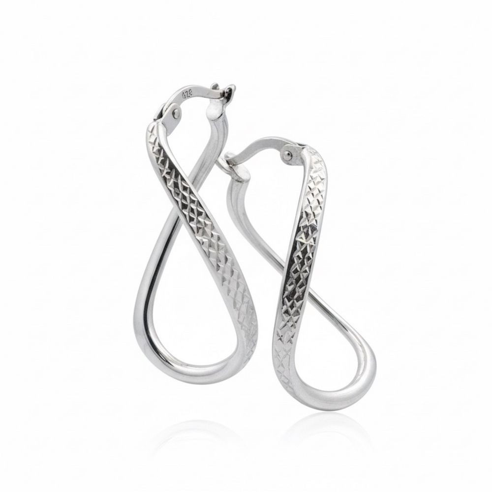creolen damen 925 silber tropfenform elegant