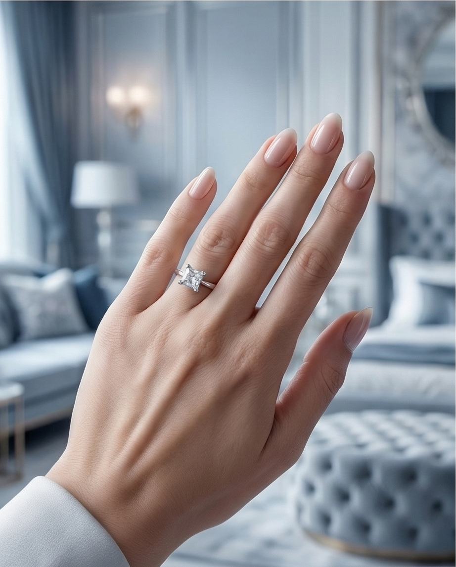 eleganter Damen Schmuck Ring minimalistisch luxuriös LOÉAR Jewelry
